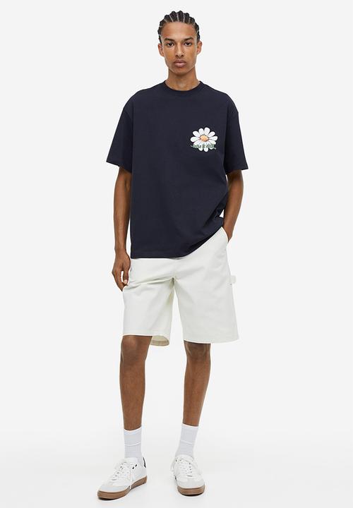 H&M - Loose fit printed t-shirt - black
