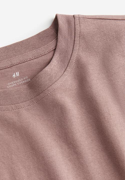 H&M - Oversized fit cotton T-shirt - pink