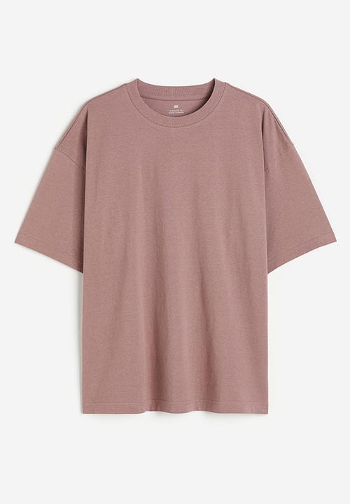 H&M - Oversized fit cotton T-shirt - pink