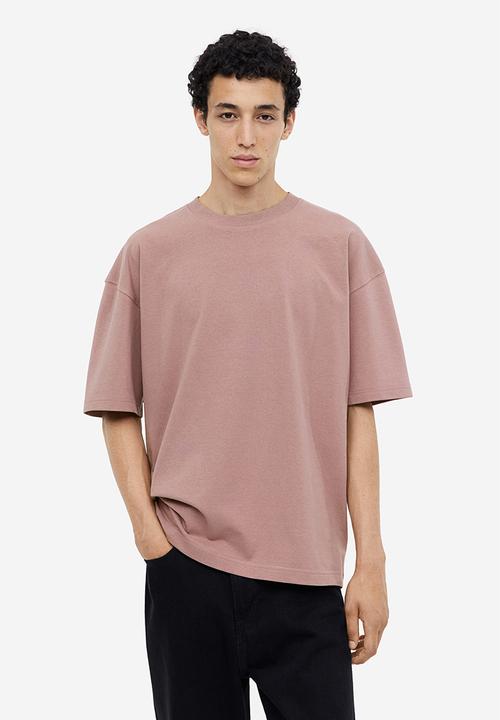 H&M - Oversized fit cotton T-shirt - pink