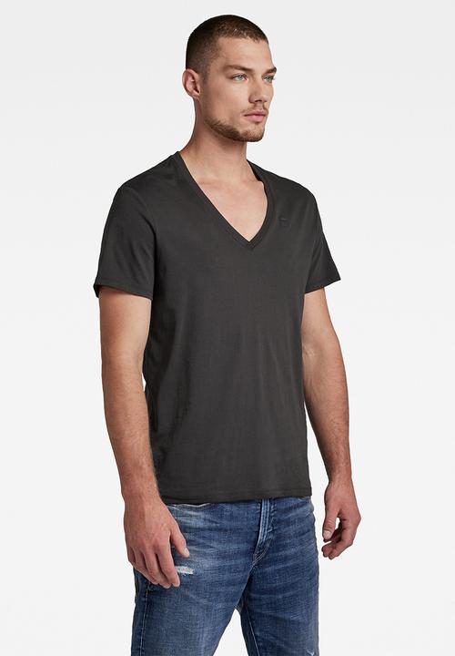 G-STAR - Base htr v t s/s 2-pack NY jersey - solid black