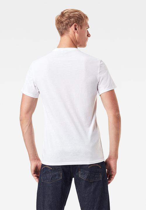 G-STAR - Base htr v t s/s 2-pack NY jersey - solid white