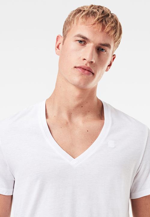G-STAR - Base htr v t s/s 2-pack NY jersey - solid white
