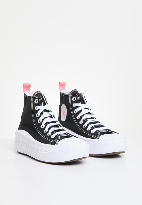 Converse - Chuck taylor all star move canvas platform hi - black/pink salt/white