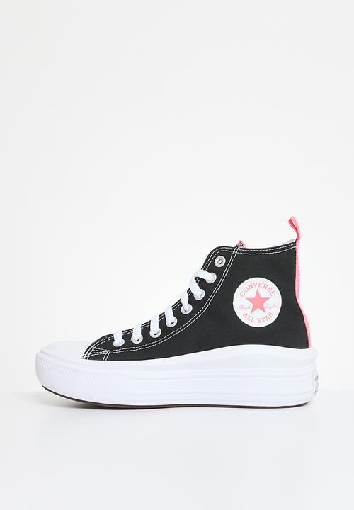 Converse - Chuck taylor all star move canvas platform hi - black/pink salt/white