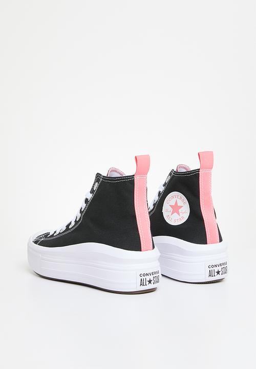 Converse - Chuck taylor all star move canvas platform hi - black/pink salt/white