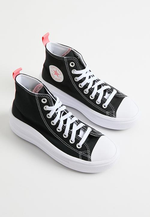 Converse - Chuck taylor all star move canvas platform hi - black/pink salt/white