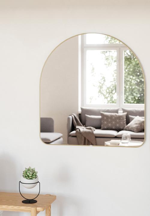 Umbra - Hubba arched mirror - brass