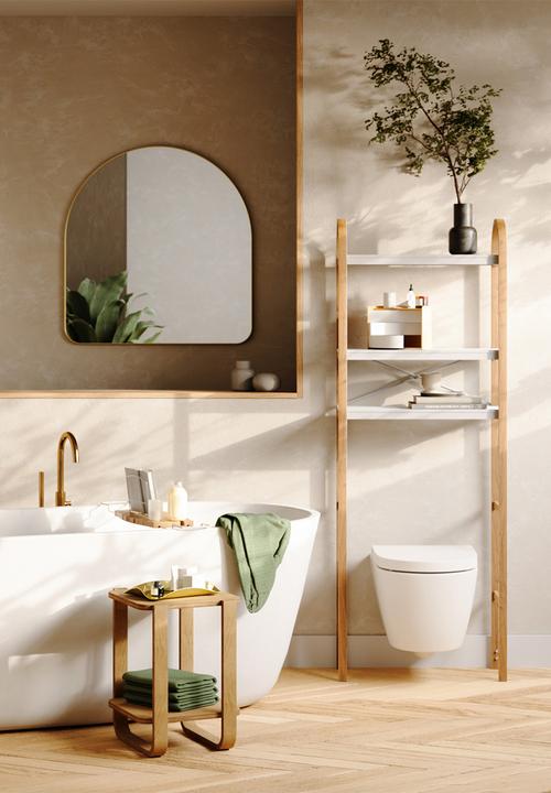 Umbra - Hubba arched mirror - brass