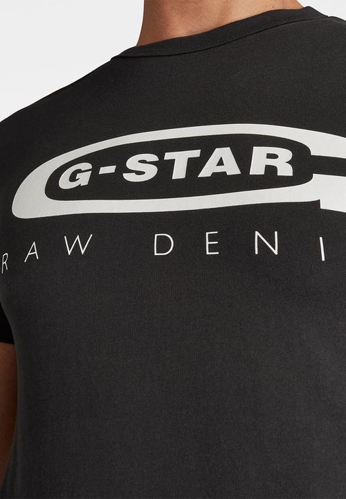 G-STAR - Graphic 4 slim r t s\s - black