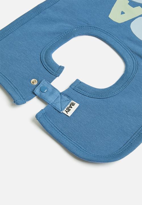 Cotton On - The square bib - petty blue/dada