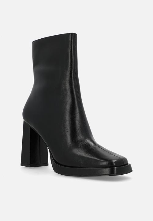 Steve Madden - Freya block heel boot - black