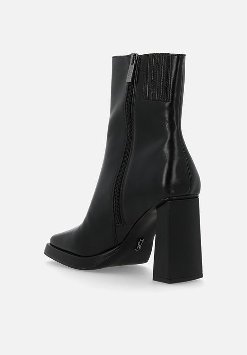 Steve Madden - Freya block heel boot - black