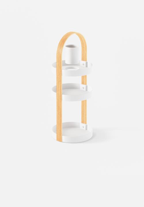Umbra - Umbra bellwood cosmetic organizer - white & natural