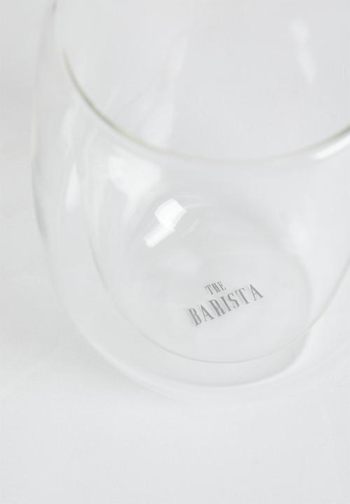 Sixth Floor - Barista double wall cup set of 2 - clear