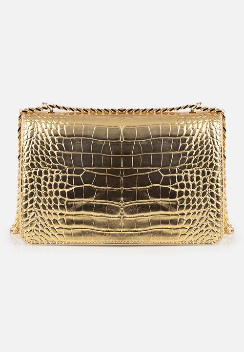 SISSY BOY - Gracie structured crossbody bag - gold