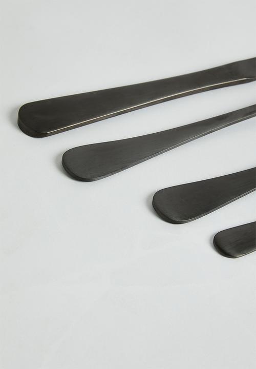 Sixth Floor - Napoli 16pc cutlery - Black