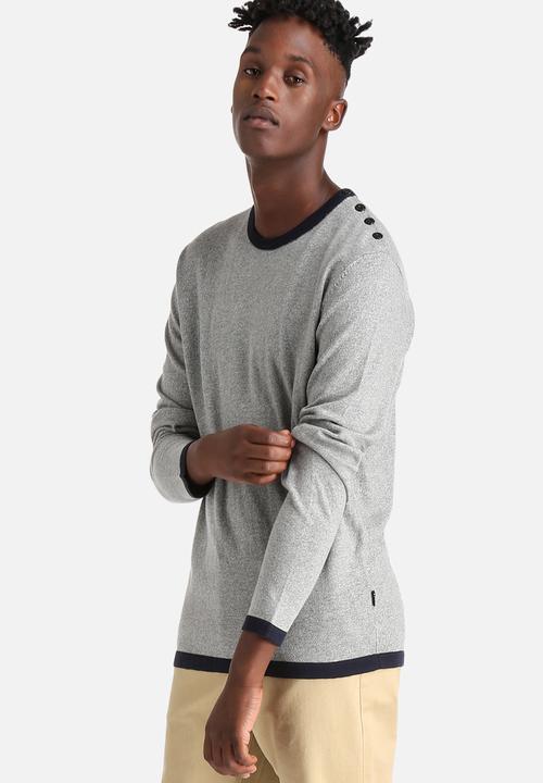 Jack & Jones - Plain knit crew 