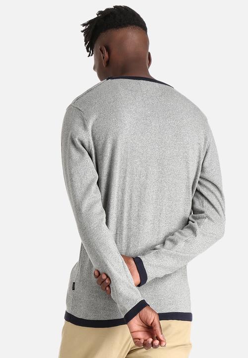 Jack & Jones - Plain knit crew 