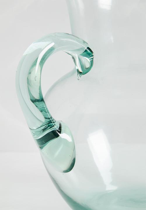 Excellent Houseware - Recycled glass pitcher - clear