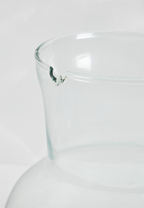 Excellent Houseware - Recycled glass pitcher - clear