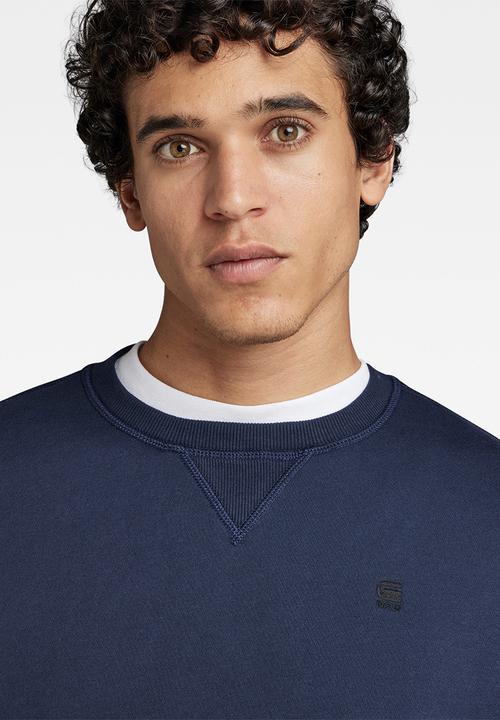 G-STAR - Premium core round neck sweater - navy