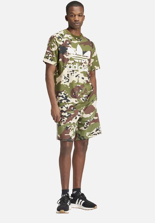 adidas Originals - Camo trefoil tee - jade-green