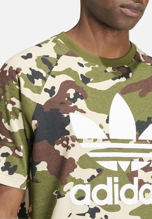 adidas Originals - Camo trefoil tee - jade-green
