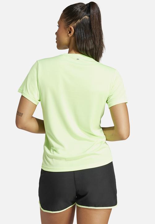 adidas Performance - Run it tee - green spark
