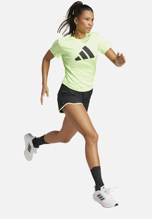 adidas Performance - Run it tee - green spark
