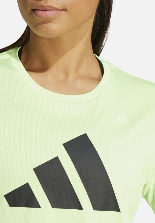 adidas Performance - Run it tee - green spark