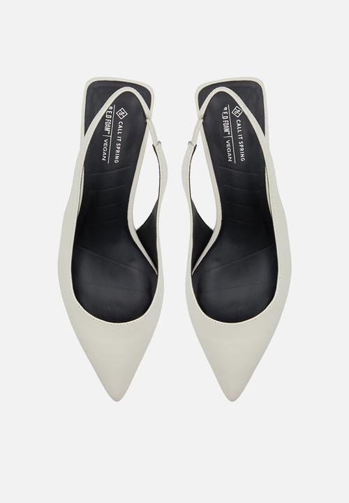 Call It Spring - Rozalia slingback heel - white