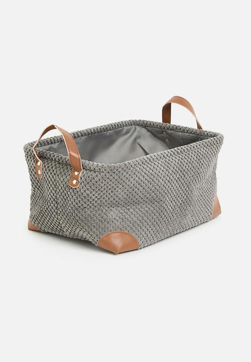 Storage Solutions - Cloth storage bin large - grey