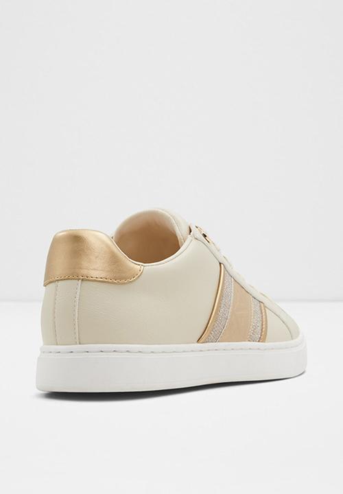 ALDO - Palazzi lace up sneaker - white & gold