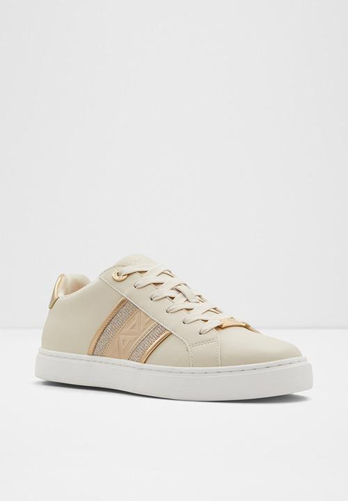 ALDO - Palazzi lace up sneaker - white & gold