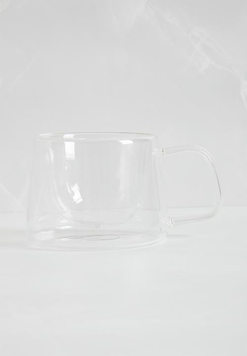 Sixth Floor - Coffee Mug Double Wall set of 2 210ml - Clear