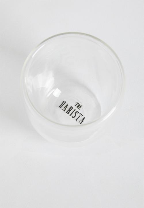 Sixth Floor - Barista double wall espresso cup set of 2 - Clear
