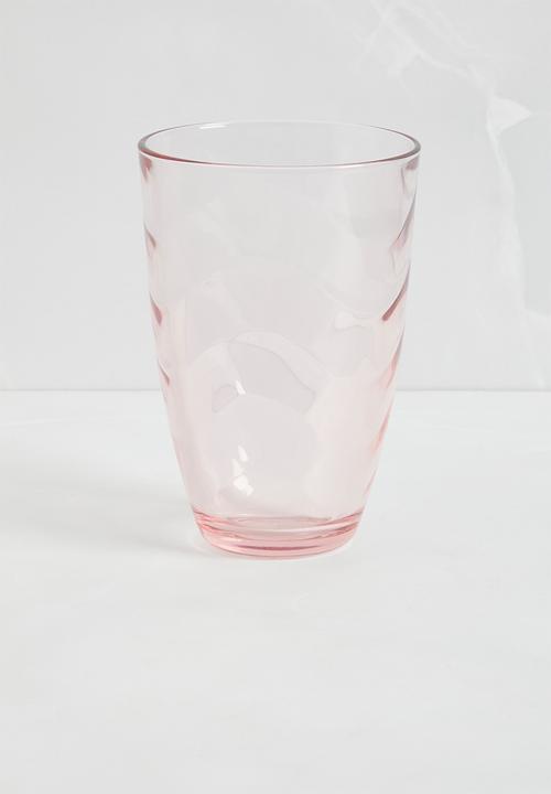 Sixth Floor - Wave hiball glass set of 4 - Pink