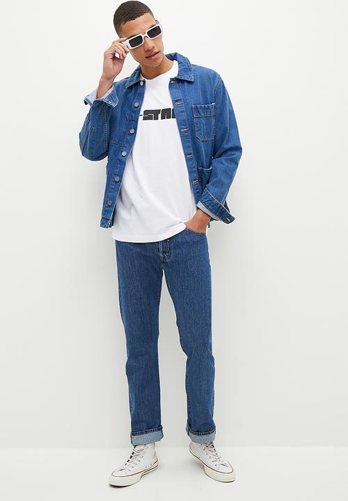 G-STAR - Graphic script loose r t - white
