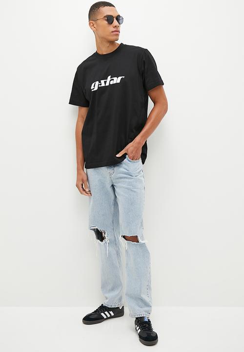 G-STAR - Cursive script loose r t - dark black
