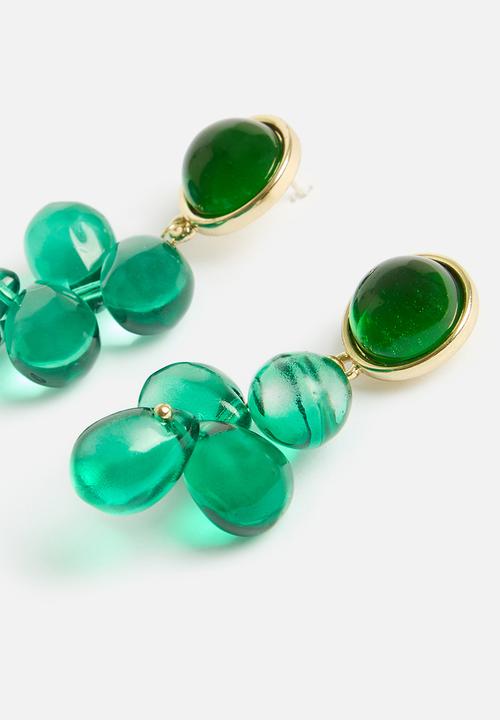 Superbalist - Sutton stud earrings - green