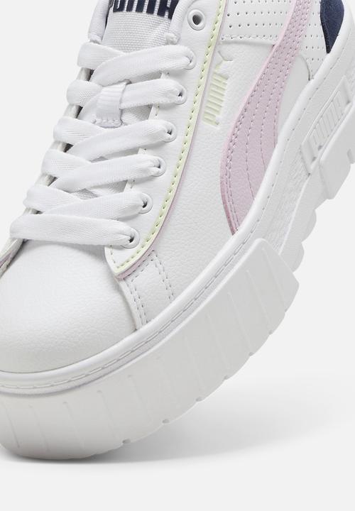 PUMA - Mayze match point jr - puma white-grape mist-club navy
