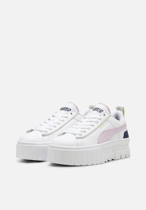 PUMA - Mayze match point jr - puma white-grape mist-club navy
