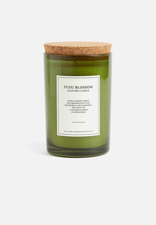 H&M - Large cork-lid scented candle - green