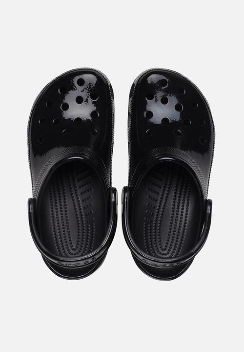 Crocs - Classic high shine clog k - black