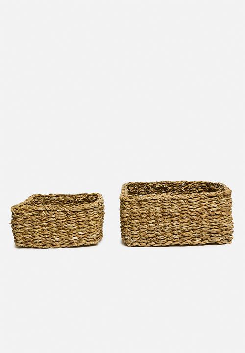 Storage Solutions - Seagrass nesting storage set of 3 - natural