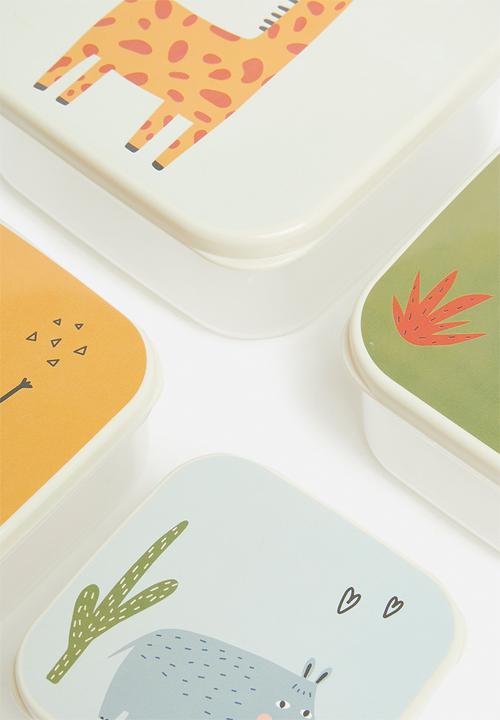 H&S - Jungle storage box set of 4 - multi