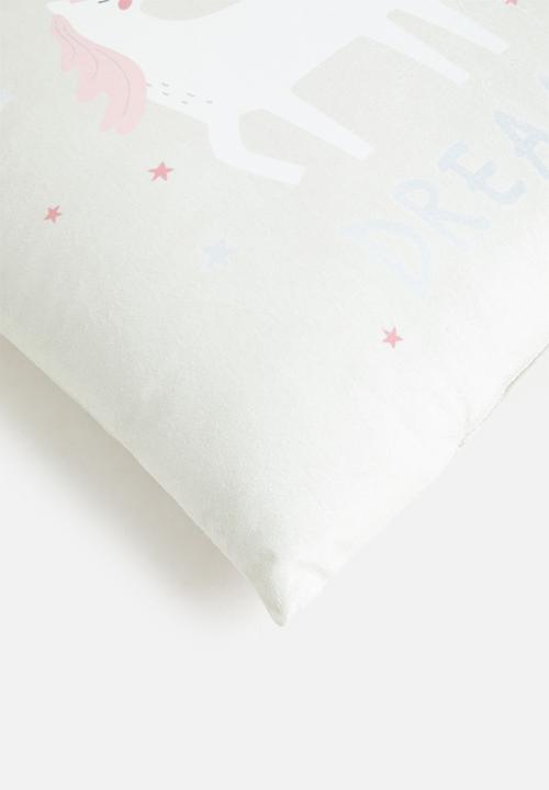 H&S - Unicorn cushion - cream