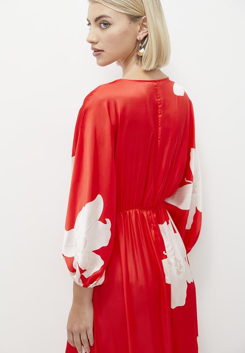 MILLA - Volume empire maxi dress - placement bloom
