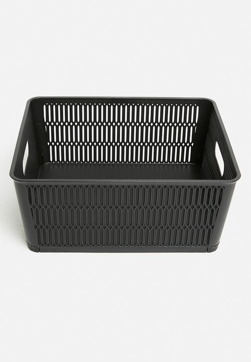 Storage Solutions - Meshy storage basket set of 2 - black